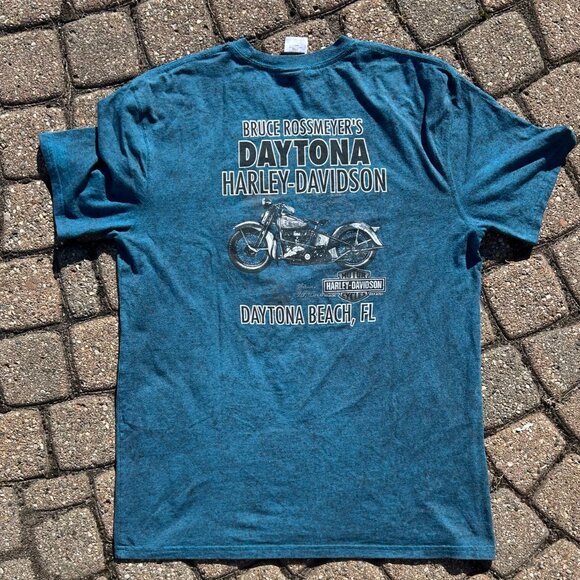 Harley Davidson Daytona Beach Florida T Shirt Sz L - Picture 7 of 9